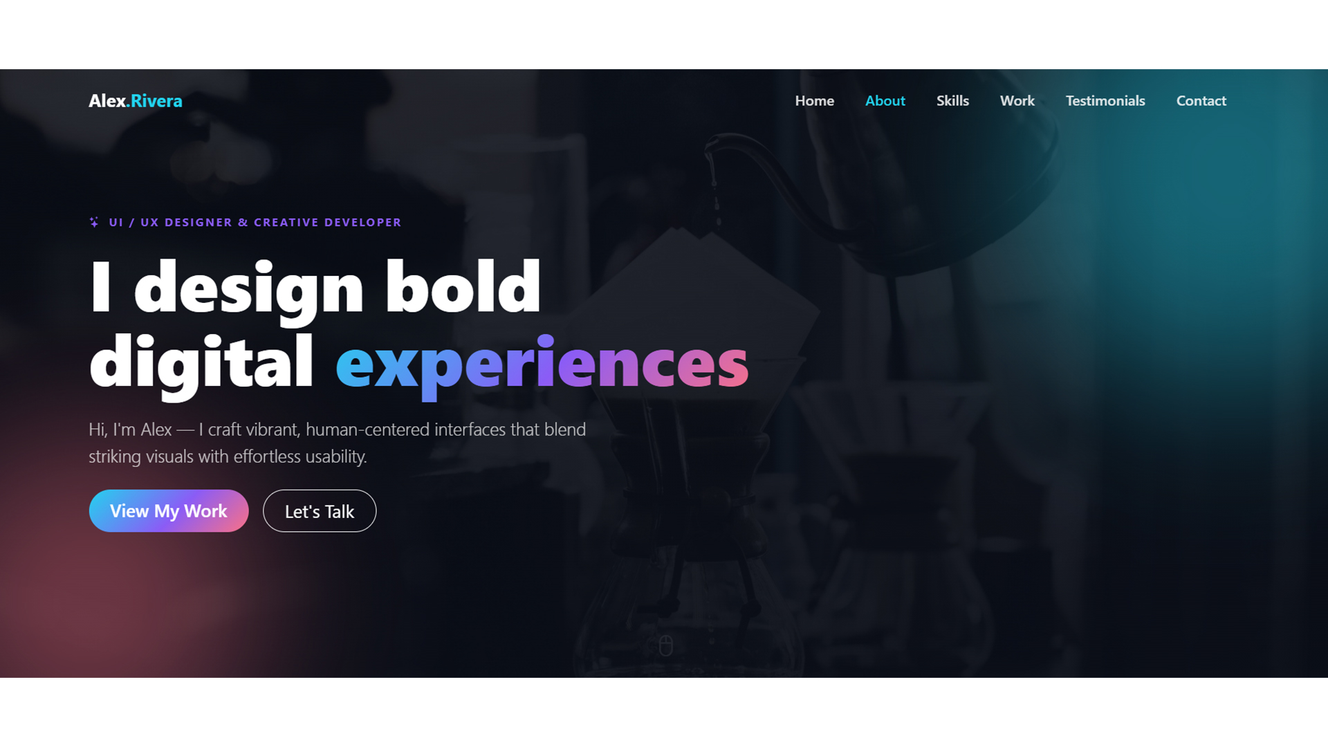 Alex Rivera creative portfolio thumbnail